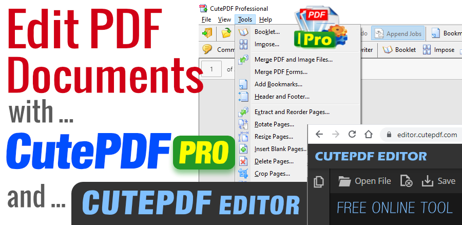 CutePDF Pro & CutePDF Editor Video Tutorials by Bart Smith